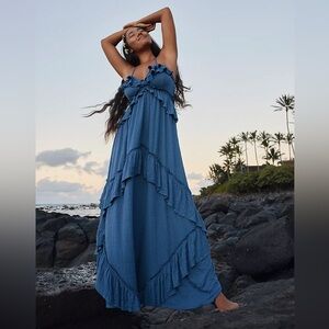 Free People Santa Lux Maxi Dress S